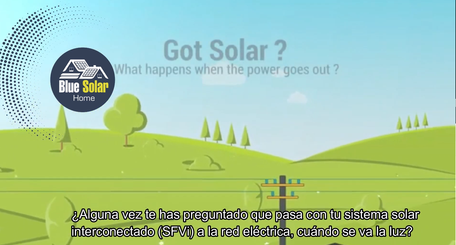 ¿Por qué no tengo luz en casa, cuando no hay luz, si tengo un sistema fotovoltaico?